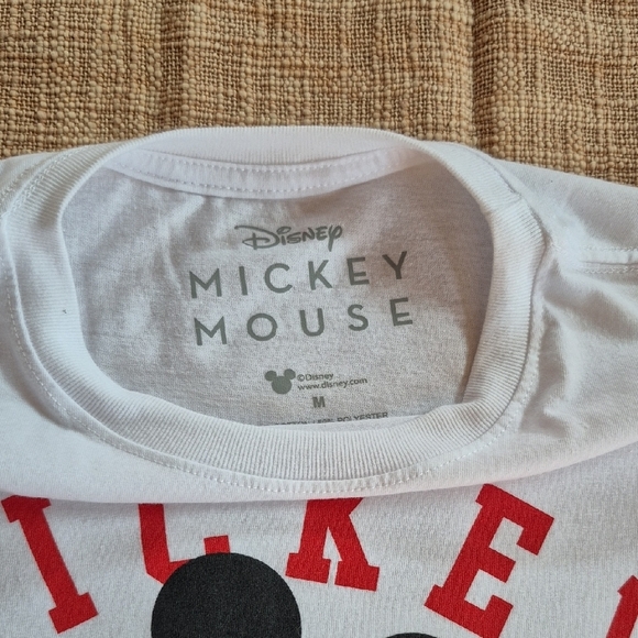 Disney Mickey Mouse White and Red Short Sleeve Tee - Picture 2 of 4